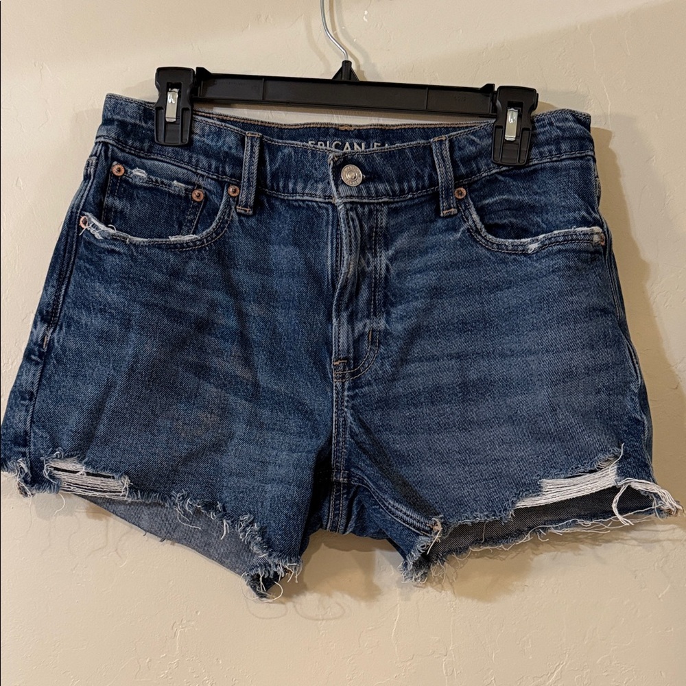 American Eagle Outfitters Dark Blue Jean Shorts Size 4